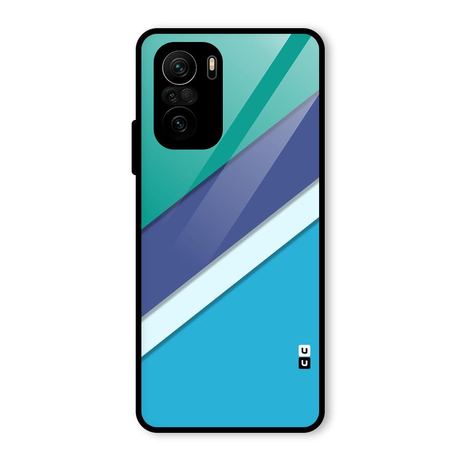 Elegant Colored Stripes Glass Back Case for Mi 11x