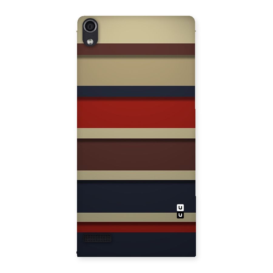 Elegant Stripes Pattern Back Case for Ascend P6