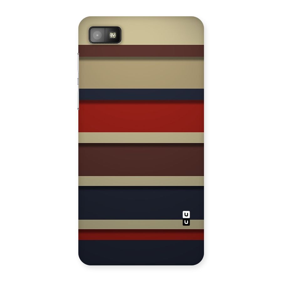 Elegant Stripes Pattern Back Case for Blackberry Z10