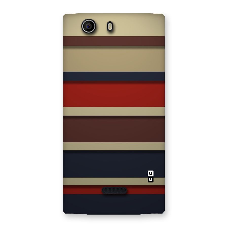 Elegant Stripes Pattern Back Case for Canvas Nitro 2 E311