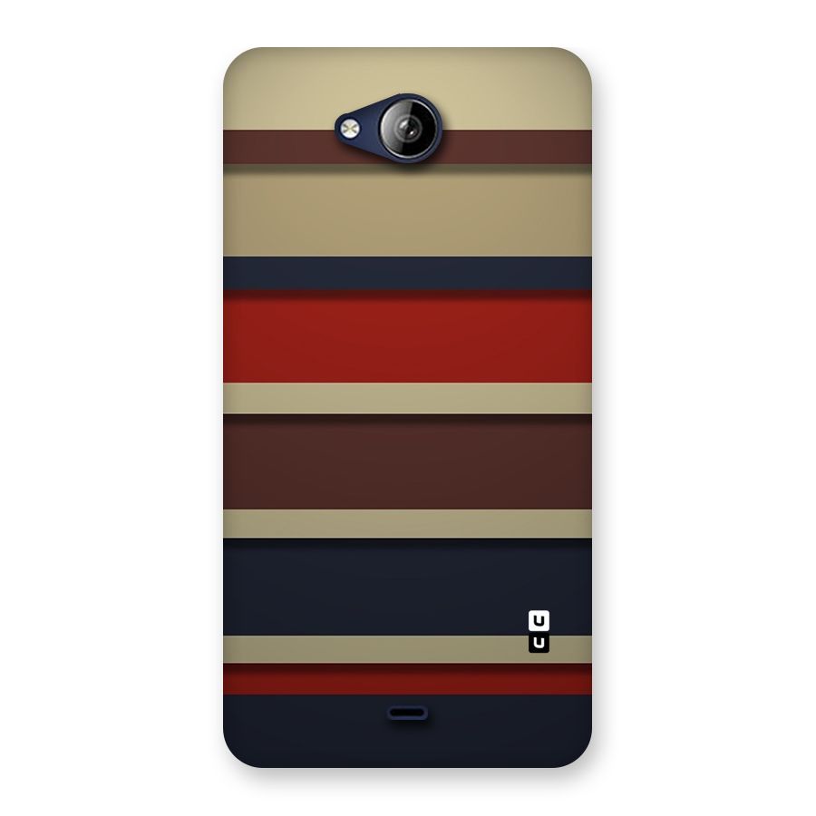 Elegant Stripes Pattern Back Case for Canvas Play Q355