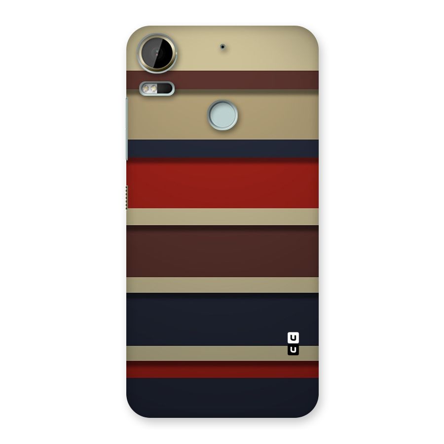 Elegant Stripes Pattern Back Case for Desire 10 Pro