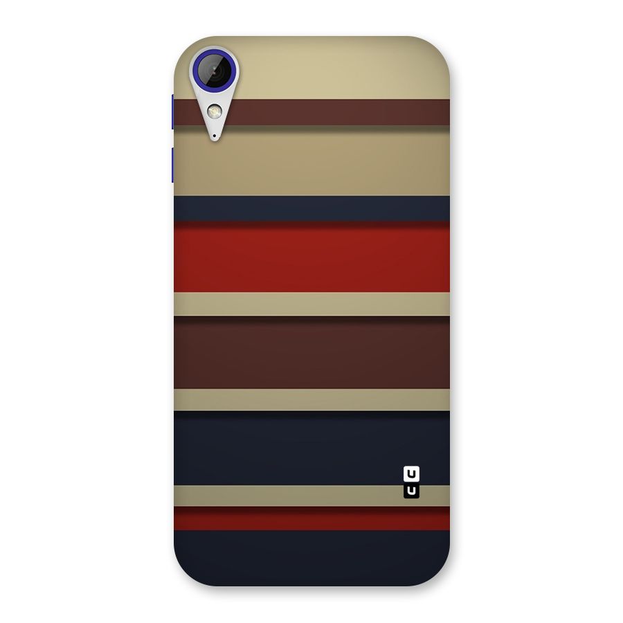 Elegant Stripes Pattern Back Case for Desire 830