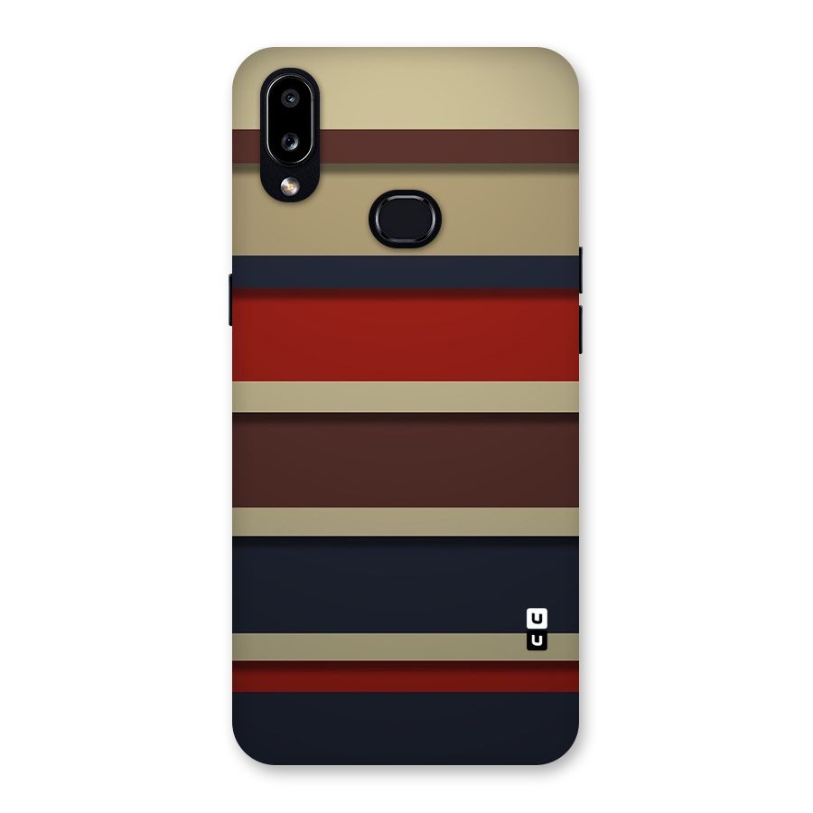 Elegant Stripes Pattern Back Case for Galaxy A10s
