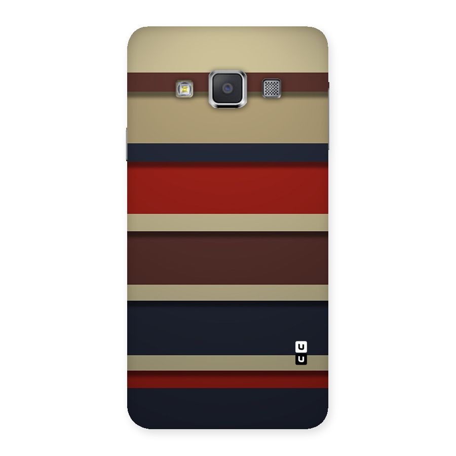 Elegant Stripes Pattern Back Case for Galaxy A3