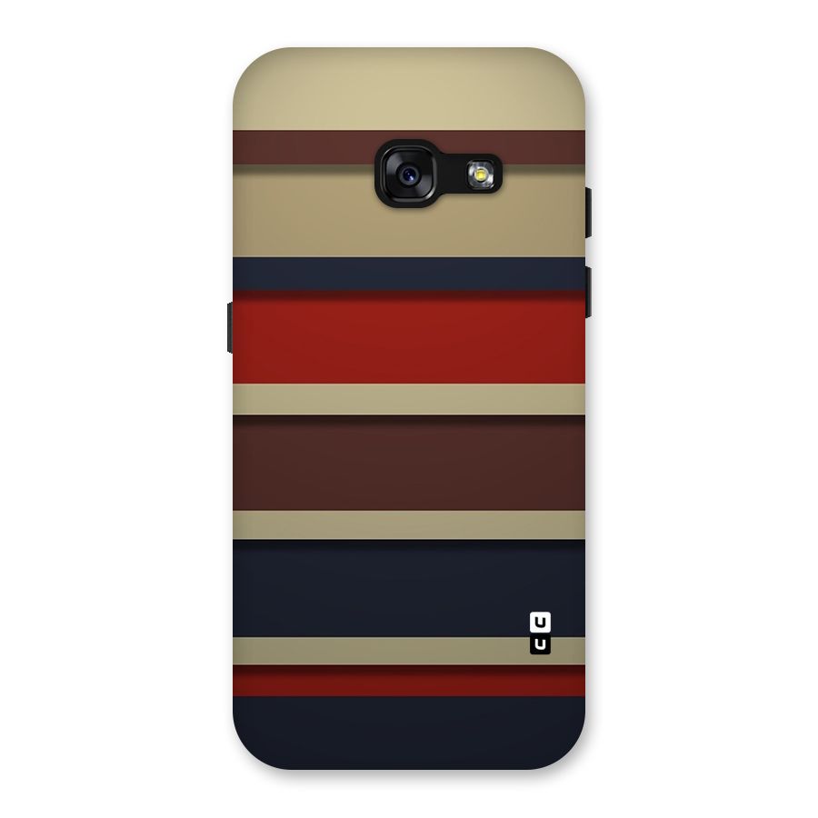 Elegant Stripes Pattern Back Case for Galaxy A3 (2017)