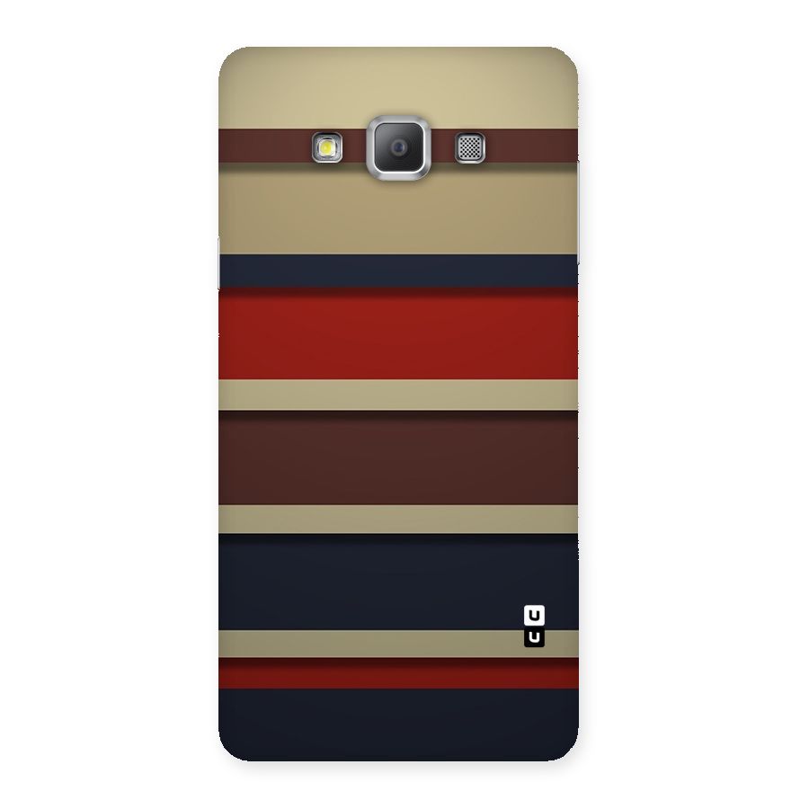 Elegant Stripes Pattern Back Case for Galaxy A7