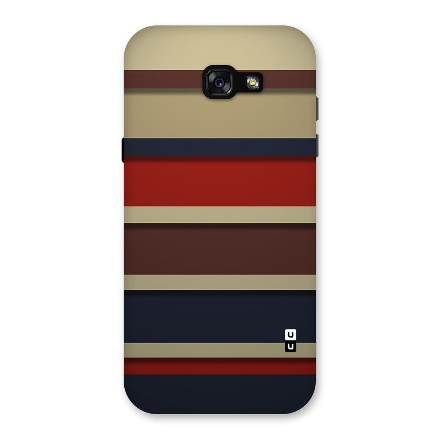Elegant Stripes Pattern Back Case for Galaxy A7 (2017)