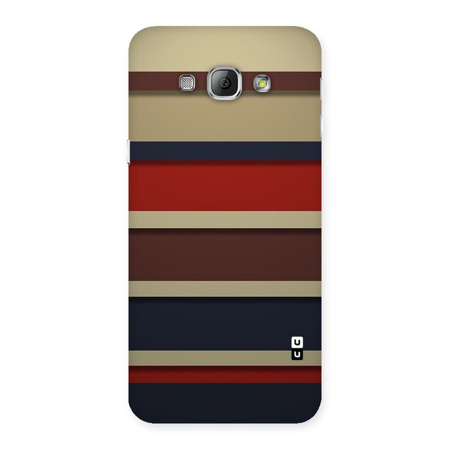 Elegant Stripes Pattern Back Case for Galaxy A8