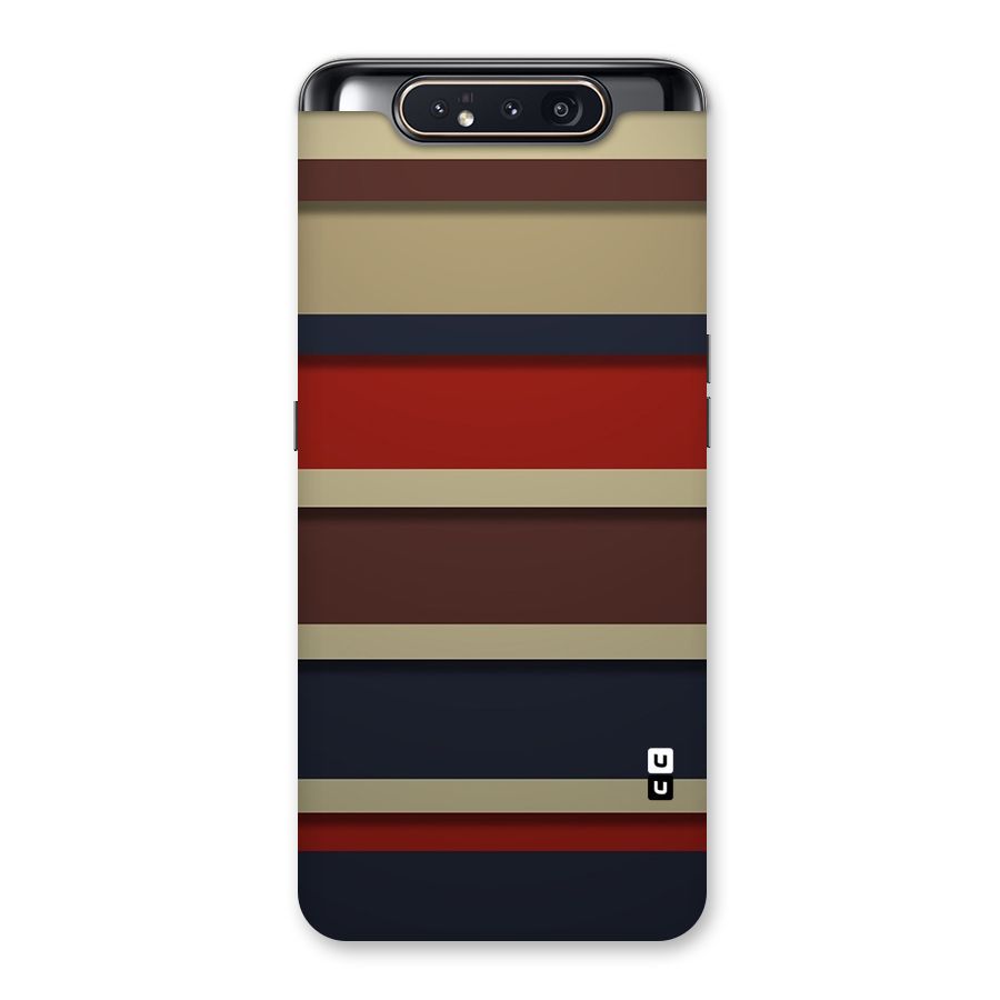 Elegant Stripes Pattern Back Case for Galaxy A80