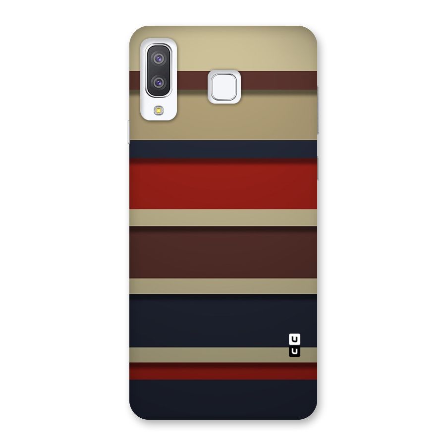 Elegant Stripes Pattern Back Case for Galaxy A8 Star