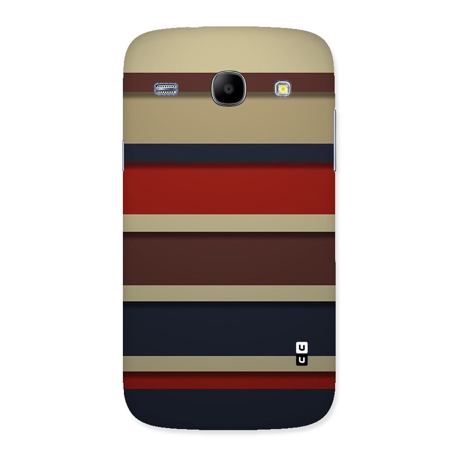 Elegant Stripes Pattern Back Case for Galaxy Core