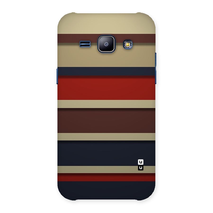 Elegant Stripes Pattern Back Case for Galaxy J1
