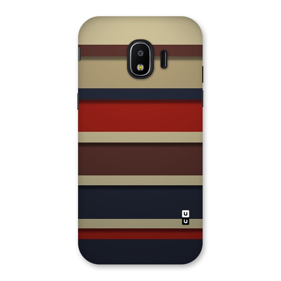 Elegant Stripes Pattern Back Case for Galaxy J2 Pro 2018