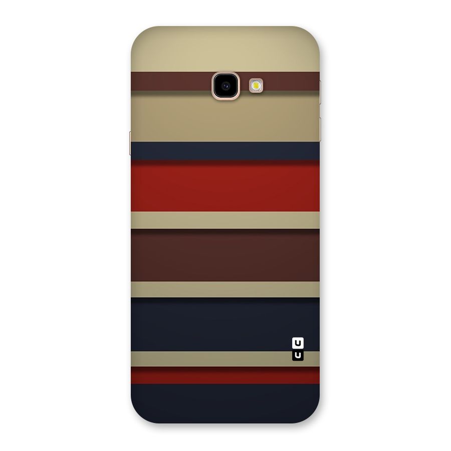 Elegant Stripes Pattern Back Case for Galaxy J4 Plus