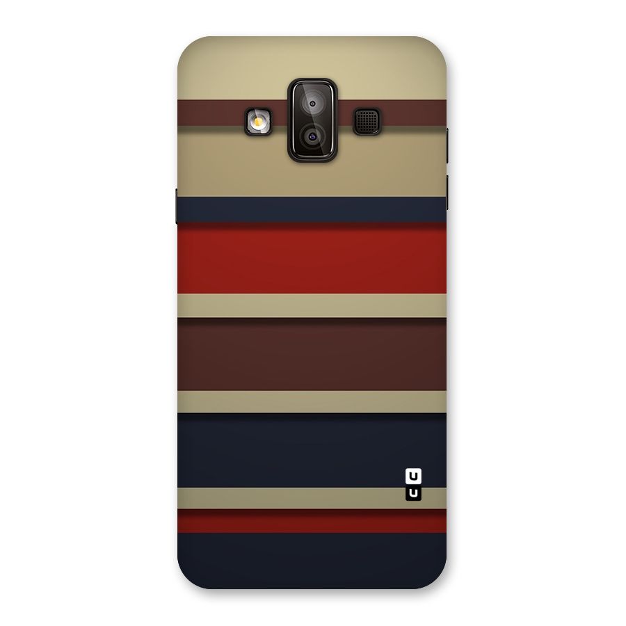 Elegant Stripes Pattern Back Case for Galaxy J7 Duo