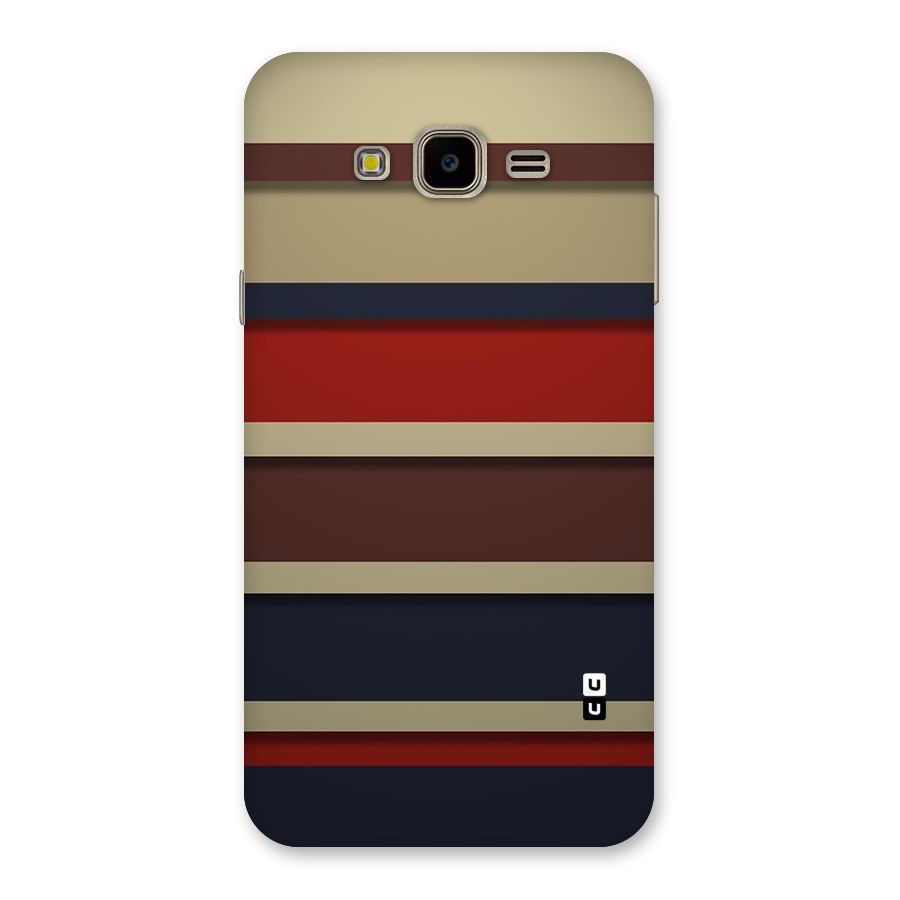 Elegant Stripes Pattern Back Case for Galaxy J7 Nxt