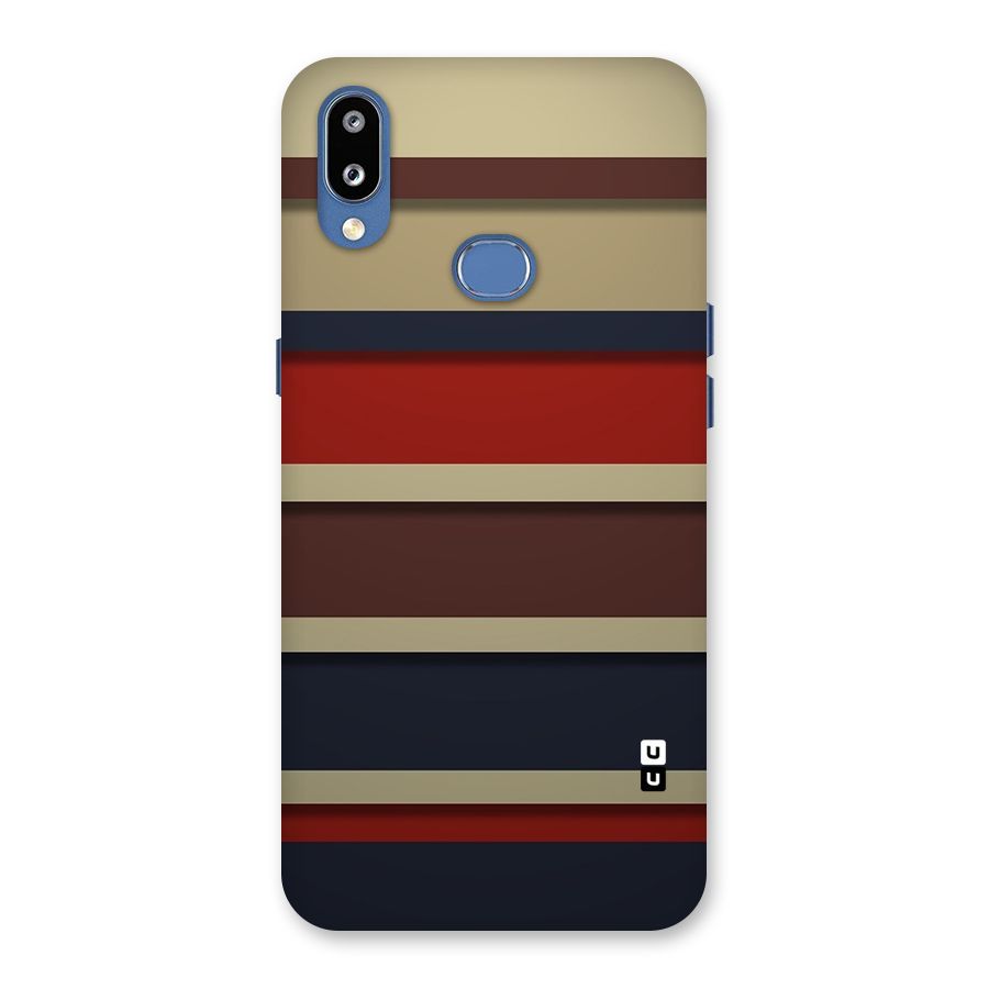 Elegant Stripes Pattern Back Case for Galaxy M01s
