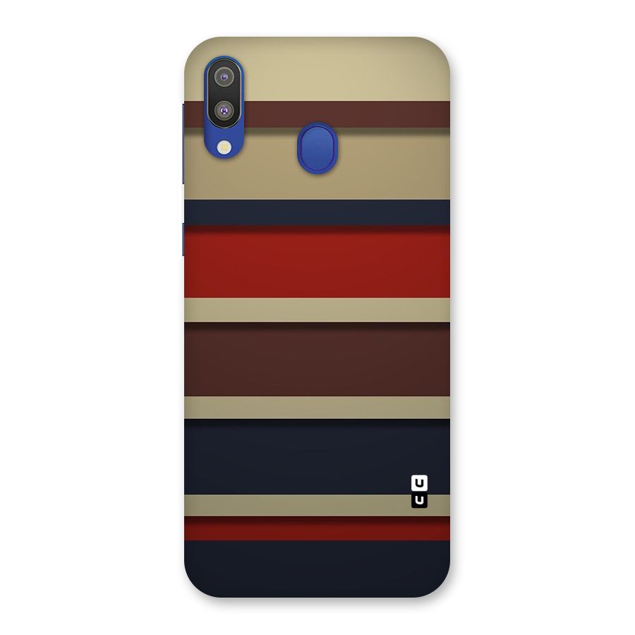 Elegant Stripes Pattern Back Case for Galaxy M20