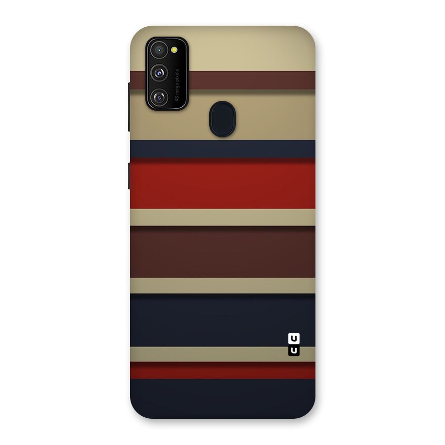 Elegant Stripes Pattern Back Case for Galaxy M21