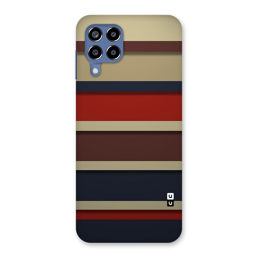 Elegant Stripes Pattern Back Case for Galaxy M53 5G