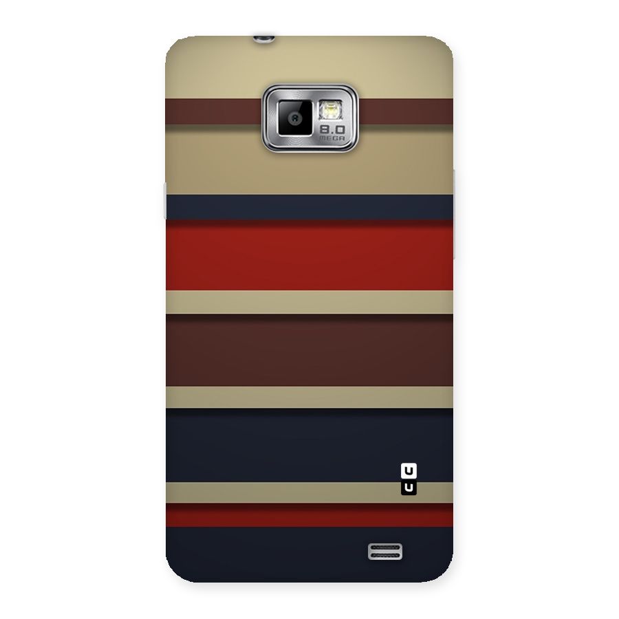 Elegant Stripes Pattern Back Case for Galaxy S2