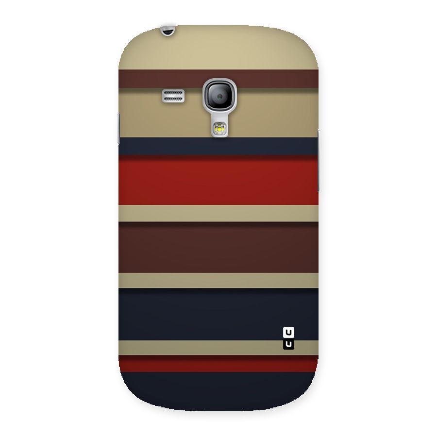 Elegant Stripes Pattern Back Case for Galaxy S3 Mini