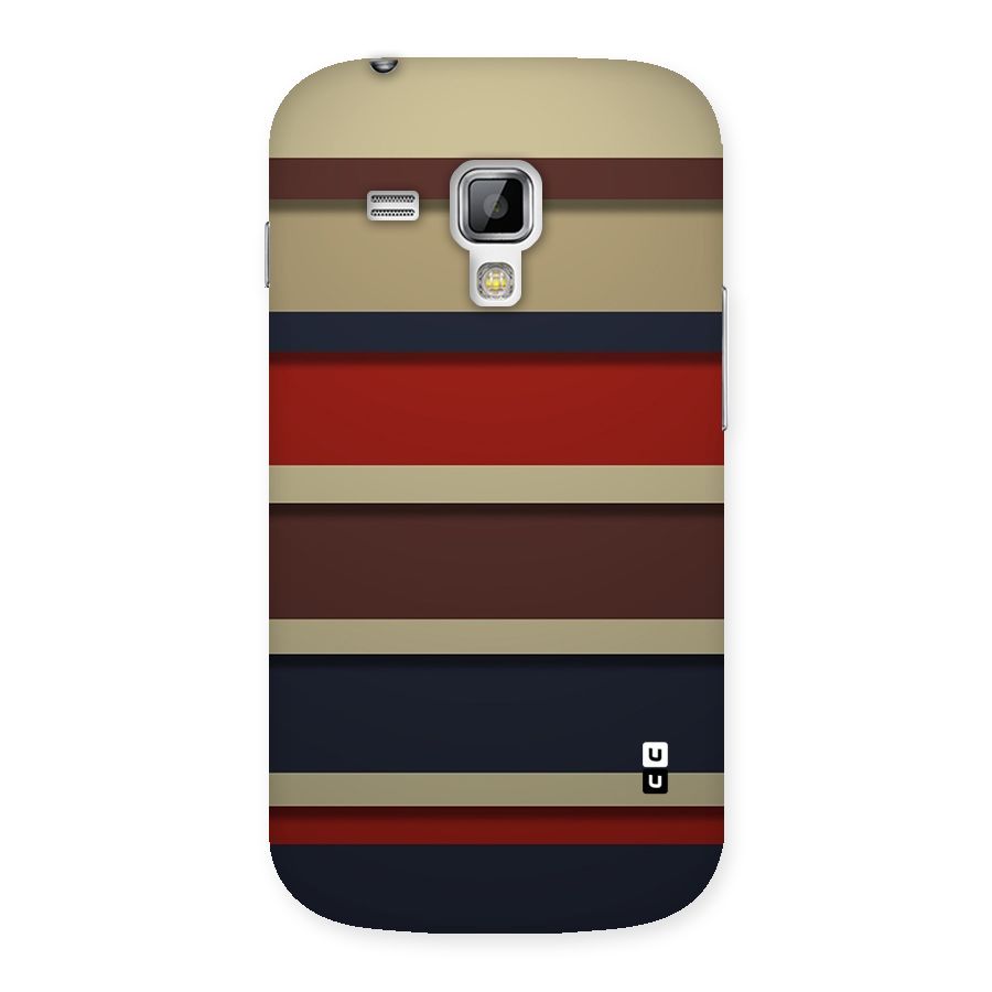 Elegant Stripes Pattern Back Case for Galaxy S Duos