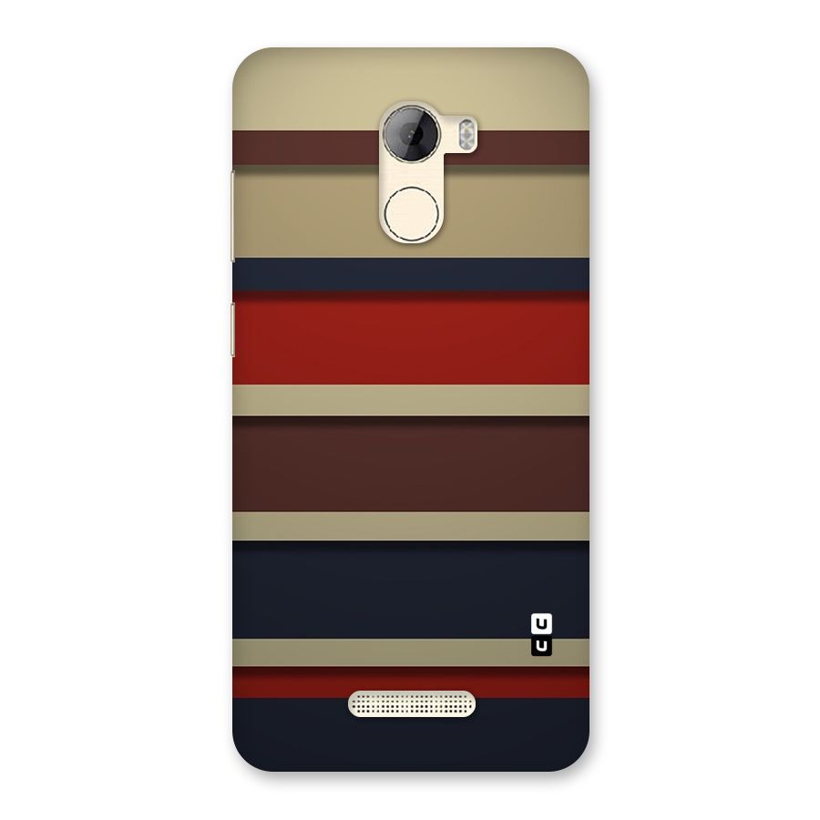 Elegant Stripes Pattern Back Case for Gionee A1 LIte