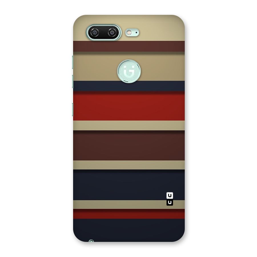 Elegant Stripes Pattern Back Case for Gionee S10