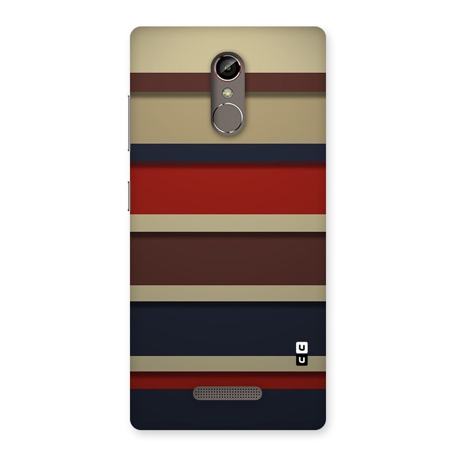 Elegant Stripes Pattern Back Case for Gionee S6s