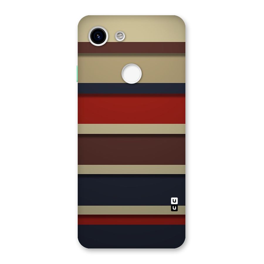 Elegant Stripes Pattern Back Case for Google Pixel 3