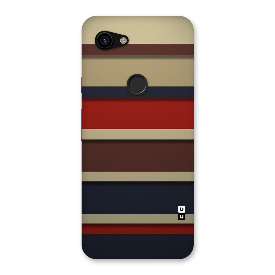 Elegant Stripes Pattern Back Case for Google Pixel 3a