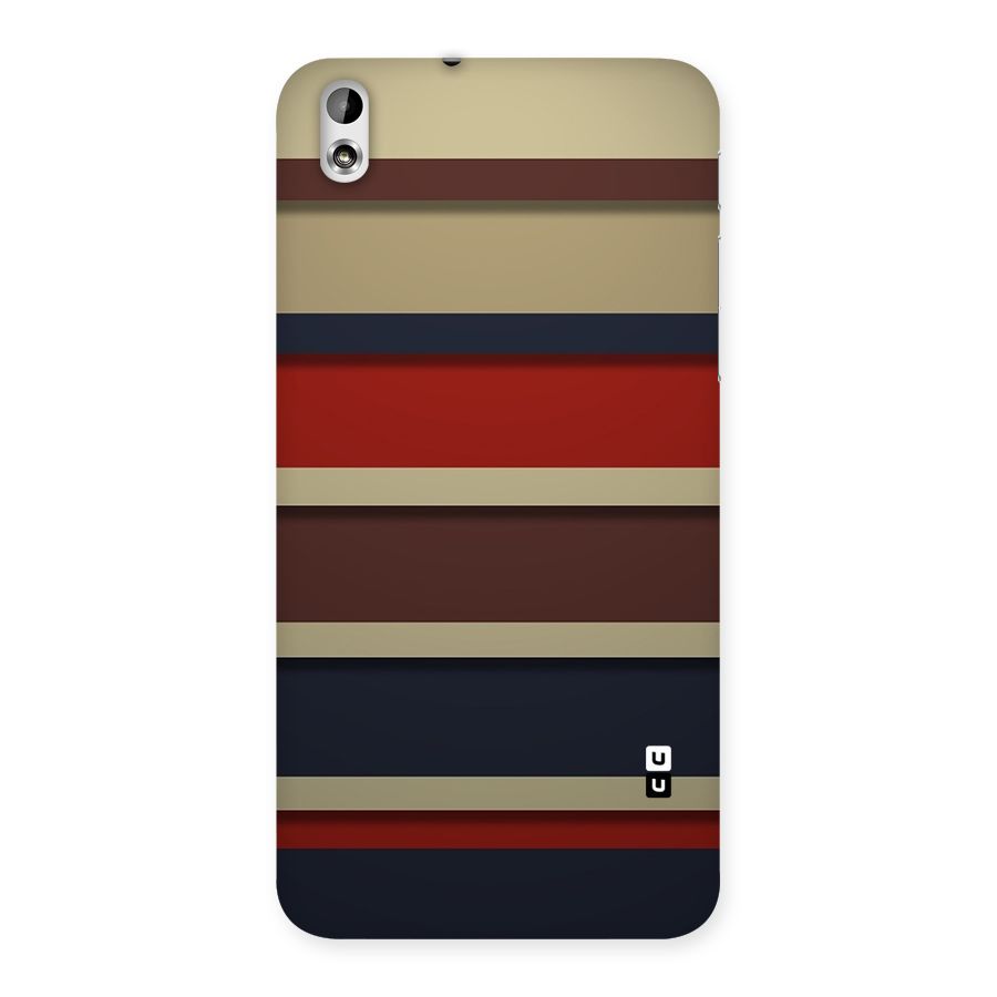 Elegant Stripes Pattern Back Case for HTC Desire 816g