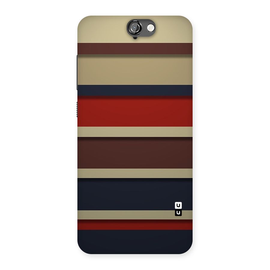 Elegant Stripes Pattern Back Case for HTC One A9