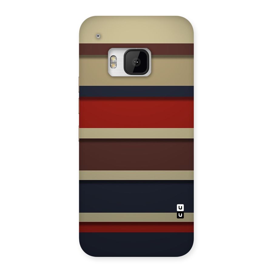 Elegant Stripes Pattern Back Case for HTC One M9