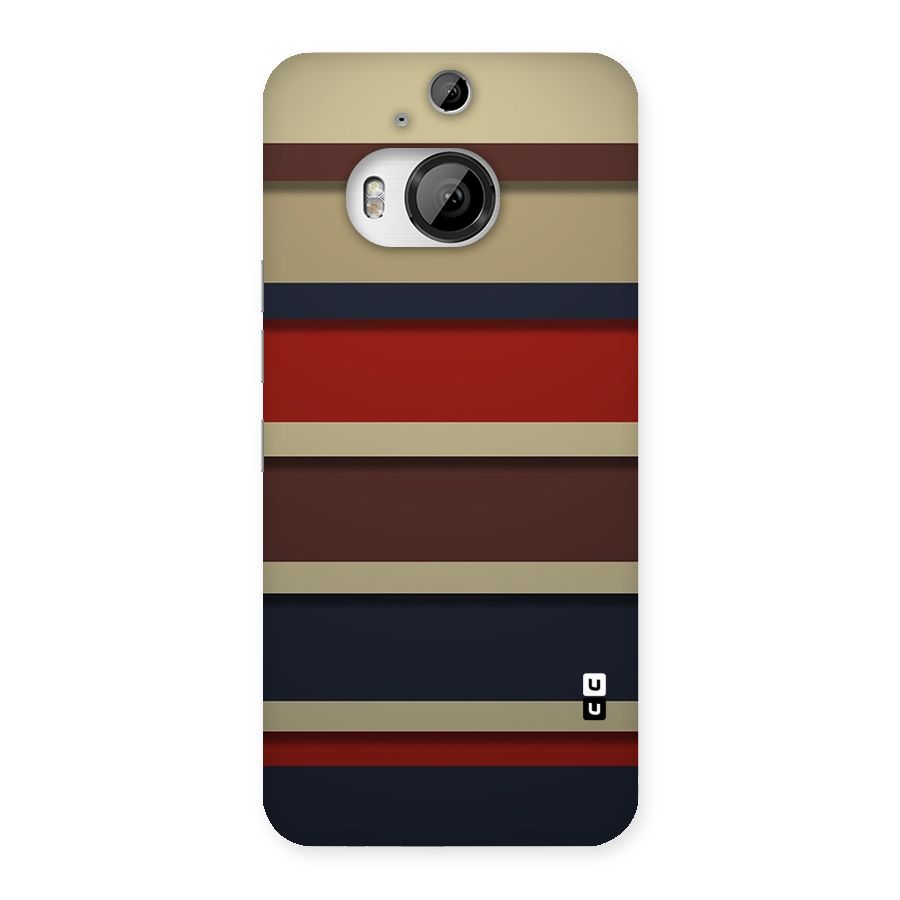 Elegant Stripes Pattern Back Case for HTC One M9 Plus