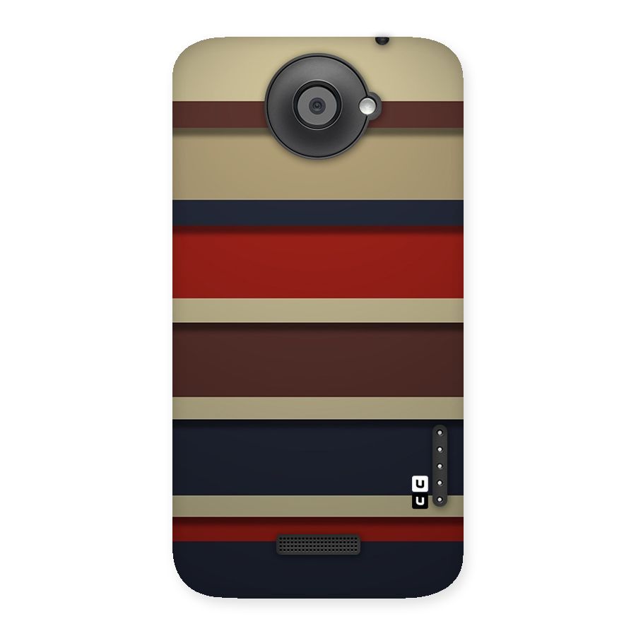Elegant Stripes Pattern Back Case for HTC One X