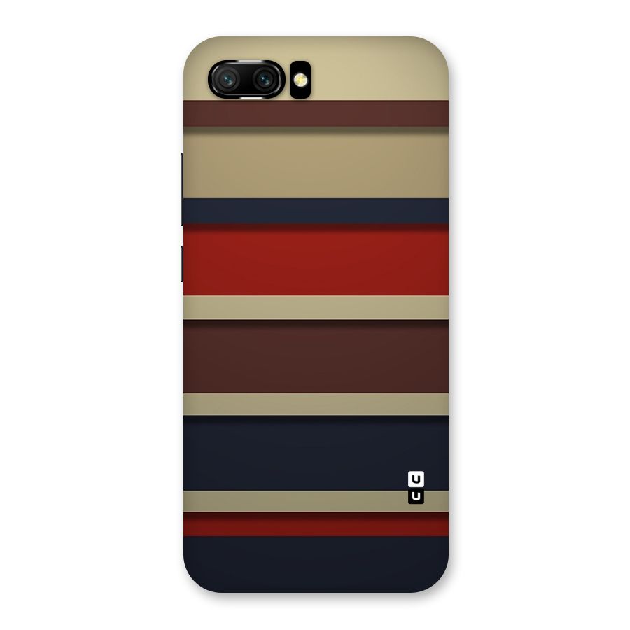 Elegant Stripes Pattern Back Case for Honor 10