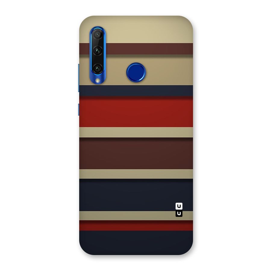 Elegant Stripes Pattern Back Case for Honor 20i