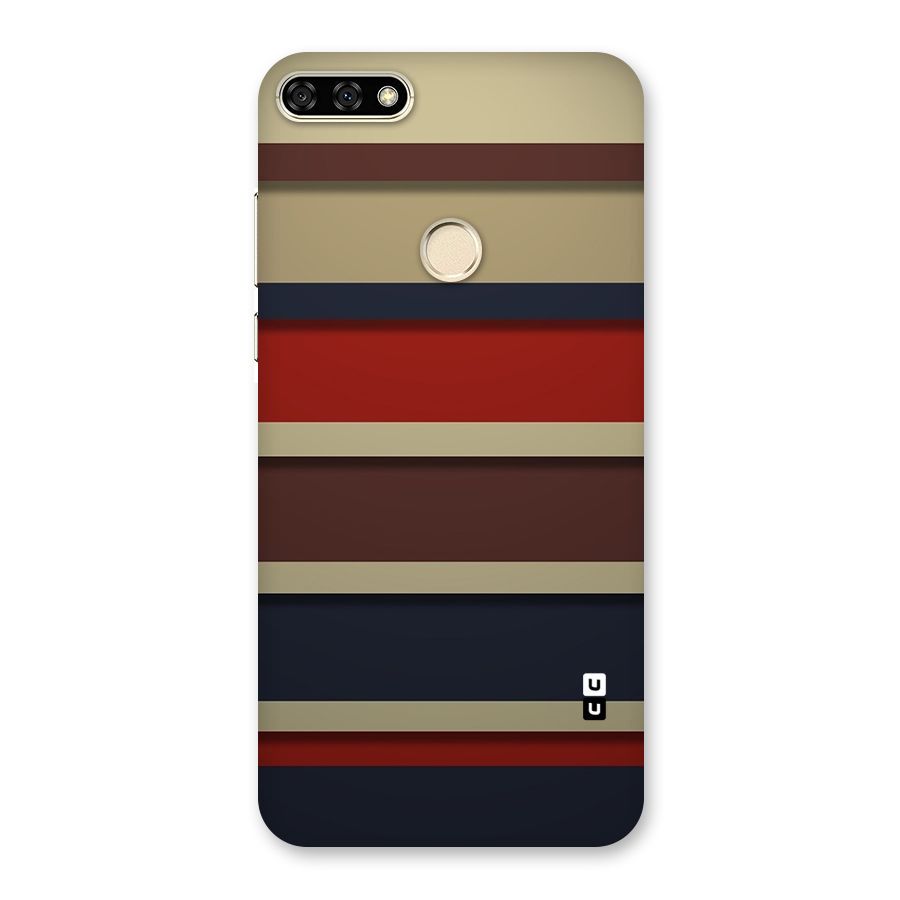 Elegant Stripes Pattern Back Case for Honor 7A
