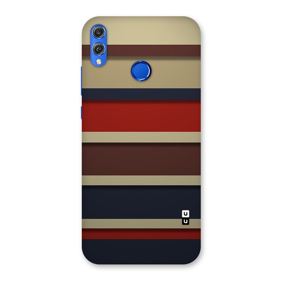 Elegant Stripes Pattern Back Case for Honor 8X