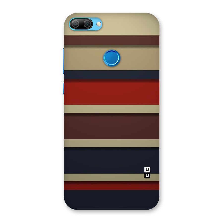 Elegant Stripes Pattern Back Case for Honor 9N