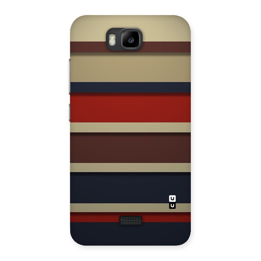 Elegant Stripes Pattern Back Case for Honor Bee