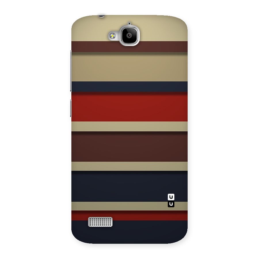 Elegant Stripes Pattern Back Case for Honor Holly