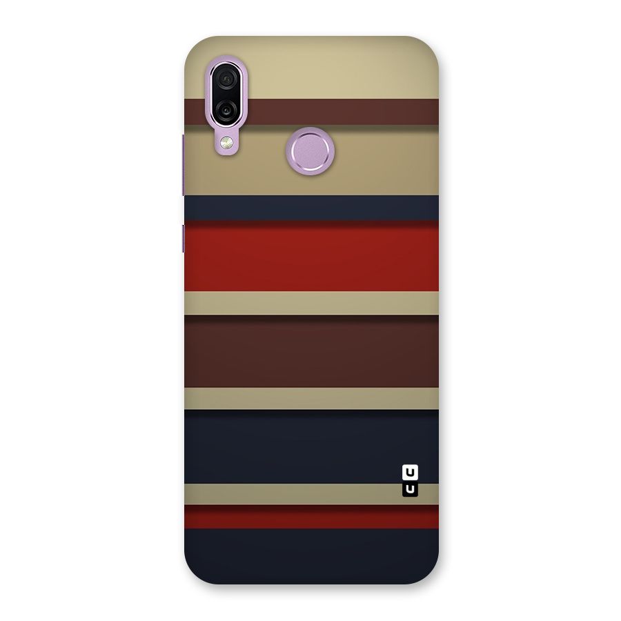Elegant Stripes Pattern Back Case for Honor Play