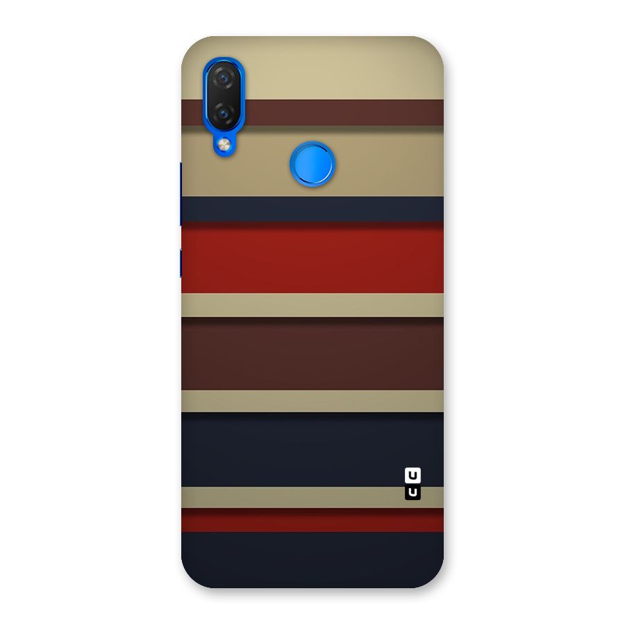 Elegant Stripes Pattern Back Case for Huawei P Smart+