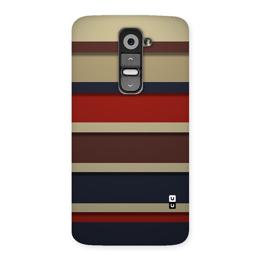 Elegant Stripes Pattern Back Case for LG G2
