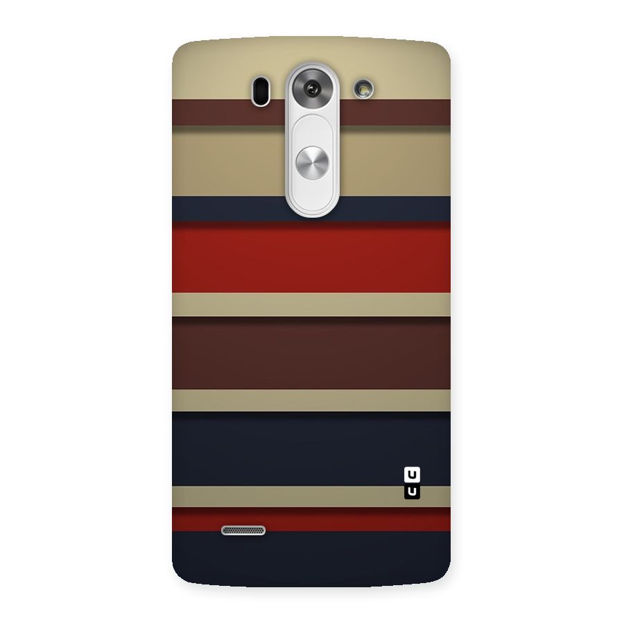 Elegant Stripes Pattern Back Case for LG G3 Beat