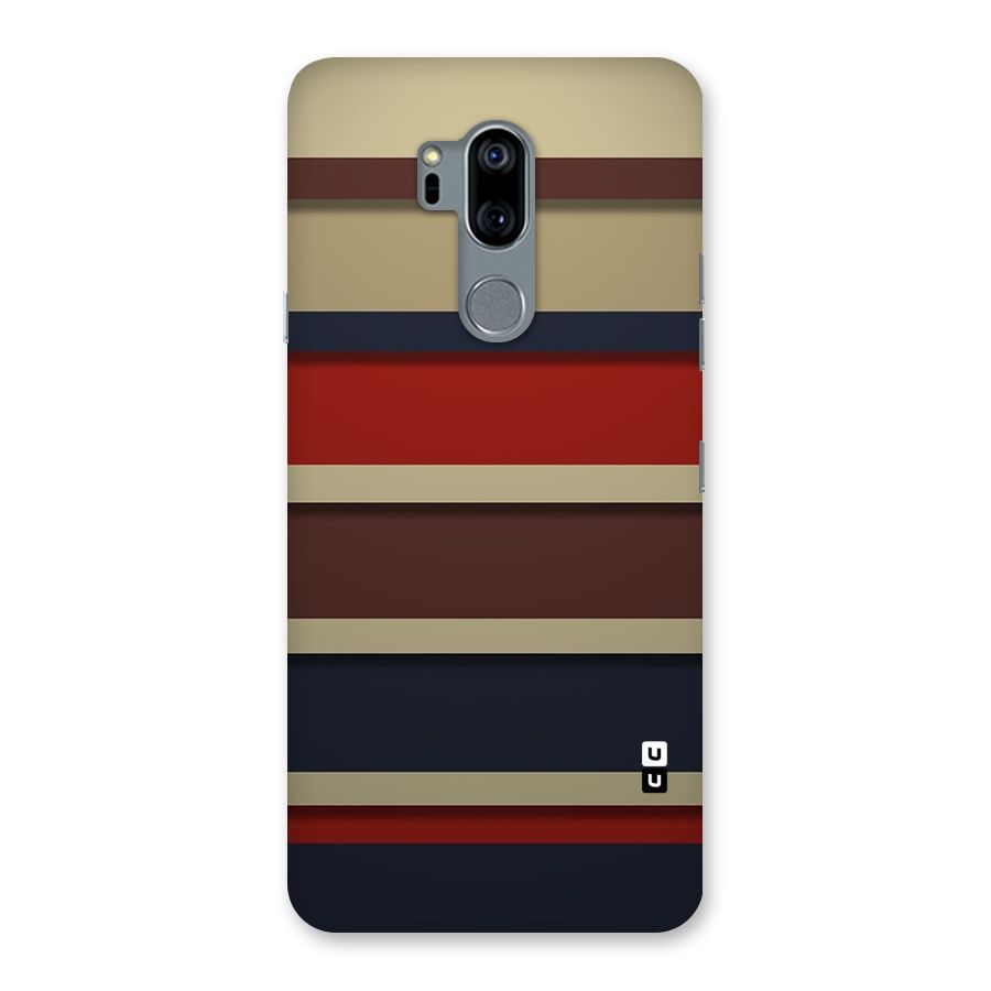 Elegant Stripes Pattern Back Case for LG G7